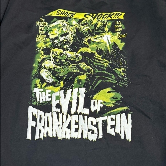 Brisco Brands The Evil of Frankenstein Black Hoodie Men 2XL - Picture 3 of 11